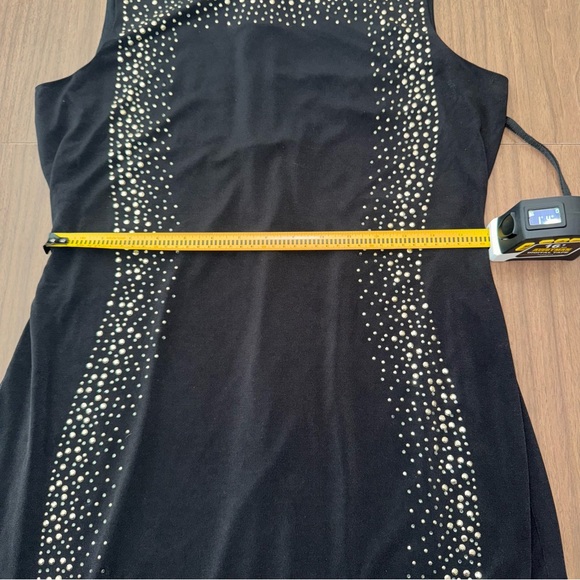 Calvin Klein Women’s 12 Dress Black Silver Studded Rhinestone Cocktail Party - Picture 14 of 15